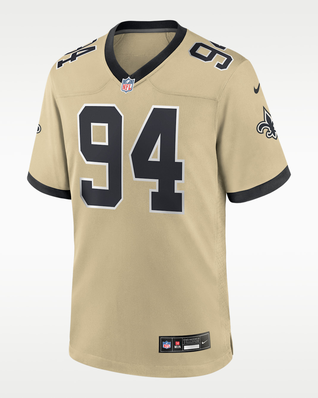 Jersey Nike de la NFL Game para hombre Cameron Jordan New Orleans Saints - Oro