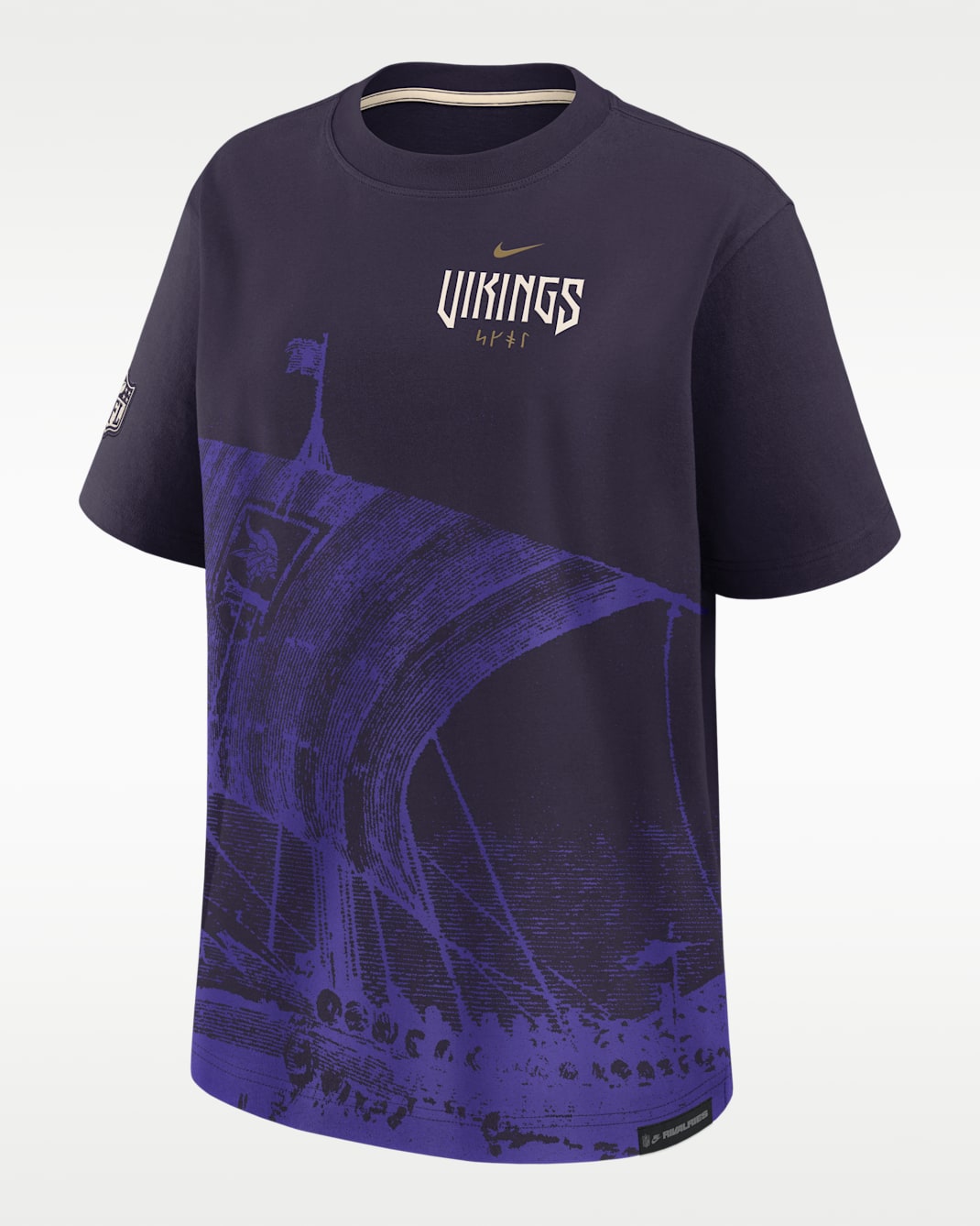 Minnesota Vikings Rivalries Collection Essential Boyfriend Women's Nike NFL T-Shirt - Purple Dynasty