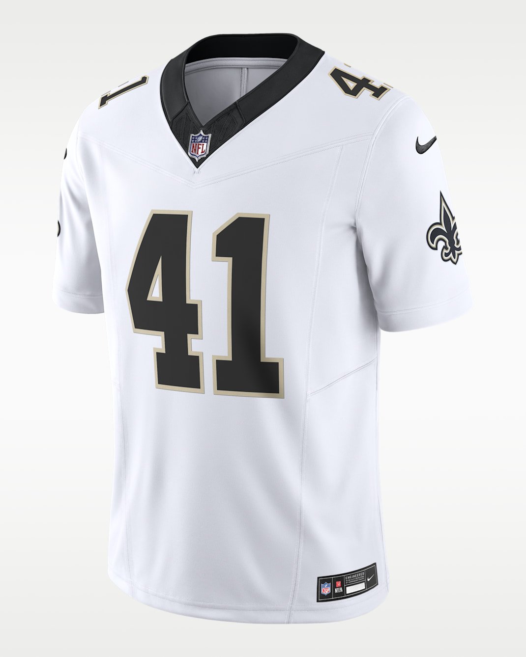 Jersey de fútbol americano Nike Dri-FIT de la NFL Limited para hombre Alvin Kamara New Orleans Saints - Blanco