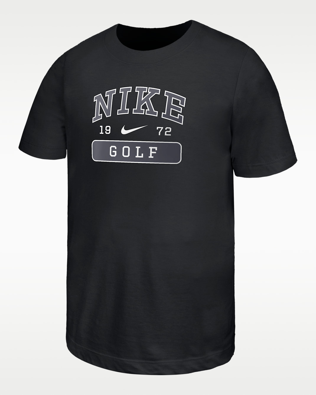 Playera de golf de manga corta para niño talla grande Nike - Negro