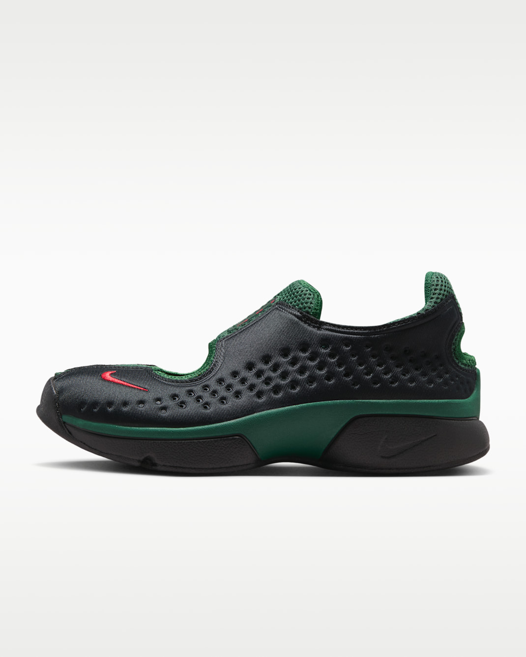 Tenis para mujer Nike Rift 2 - Negro/Verde oscuro team/Rojo pasión