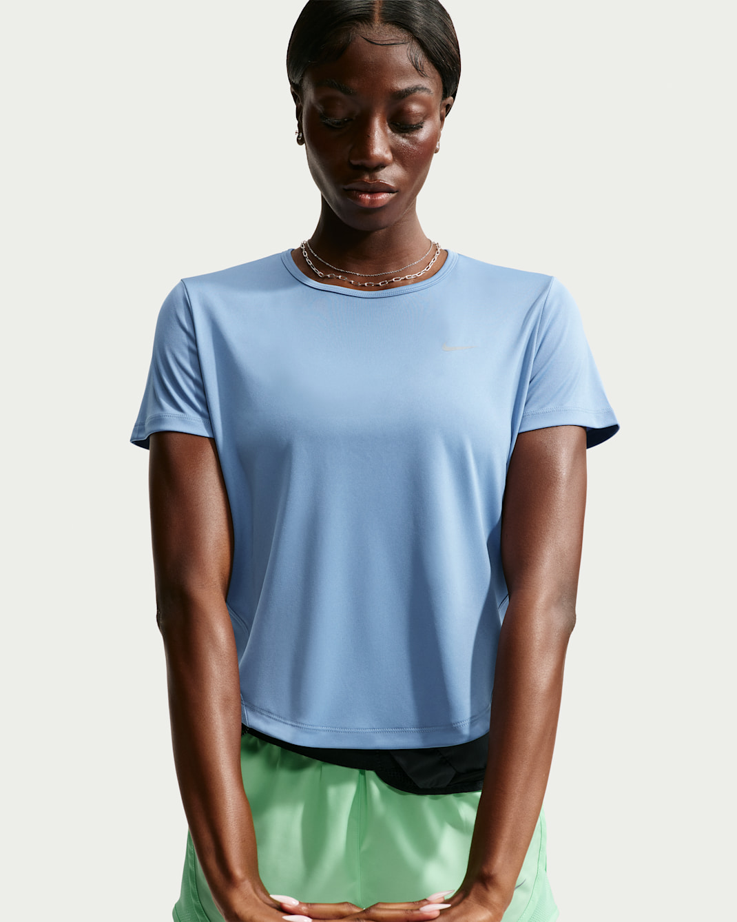 Nike Tempo Women's Dri-FIT Short-Sleeve Running Top - Work Blue