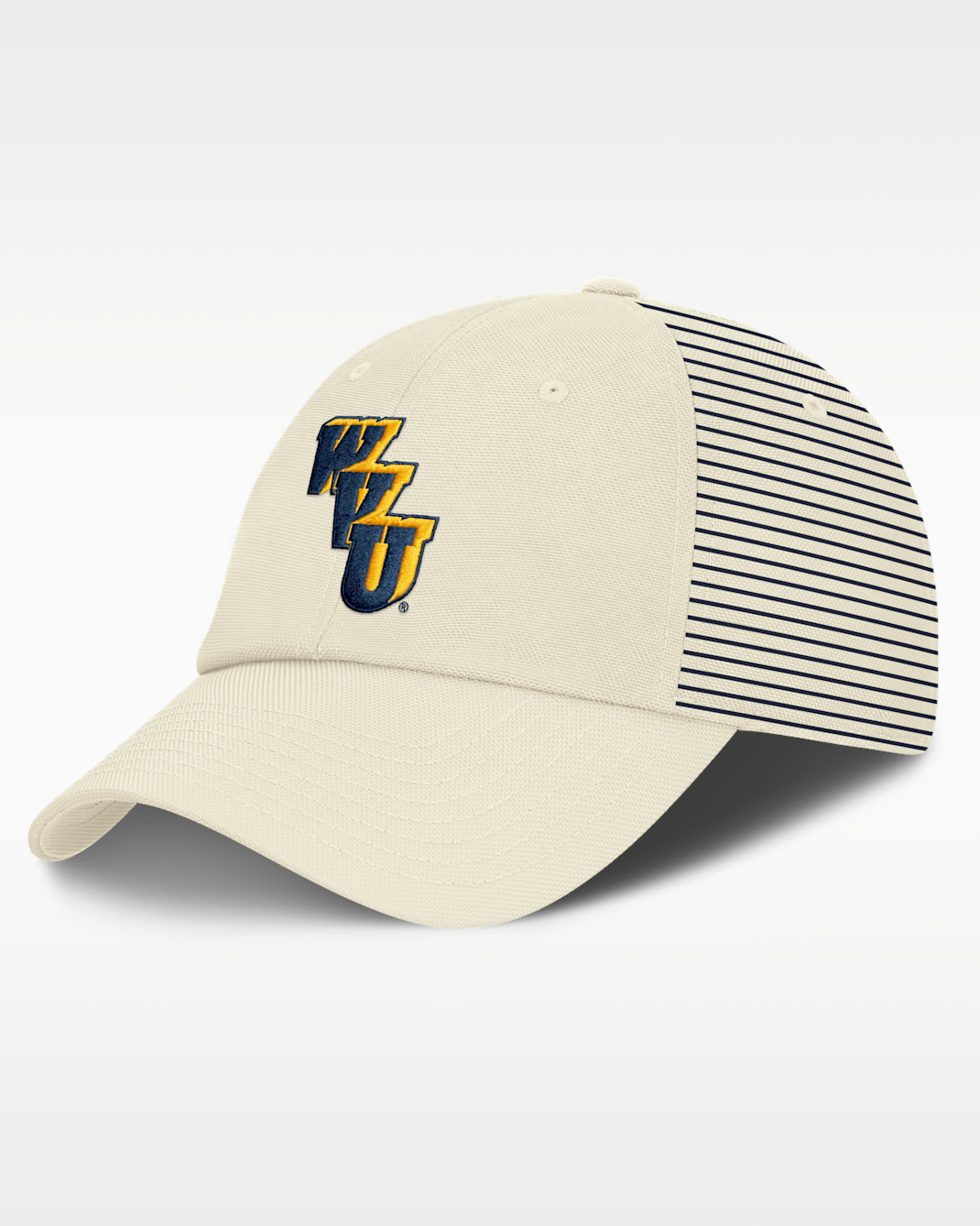 West Virginia Denim Club Men's Nike College Adjustable Hat - White