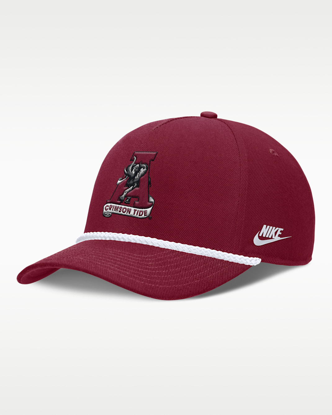 Alabama Legacy Basketball Rope Rise Men's Nike College Adjustable Hat - Team Crimson