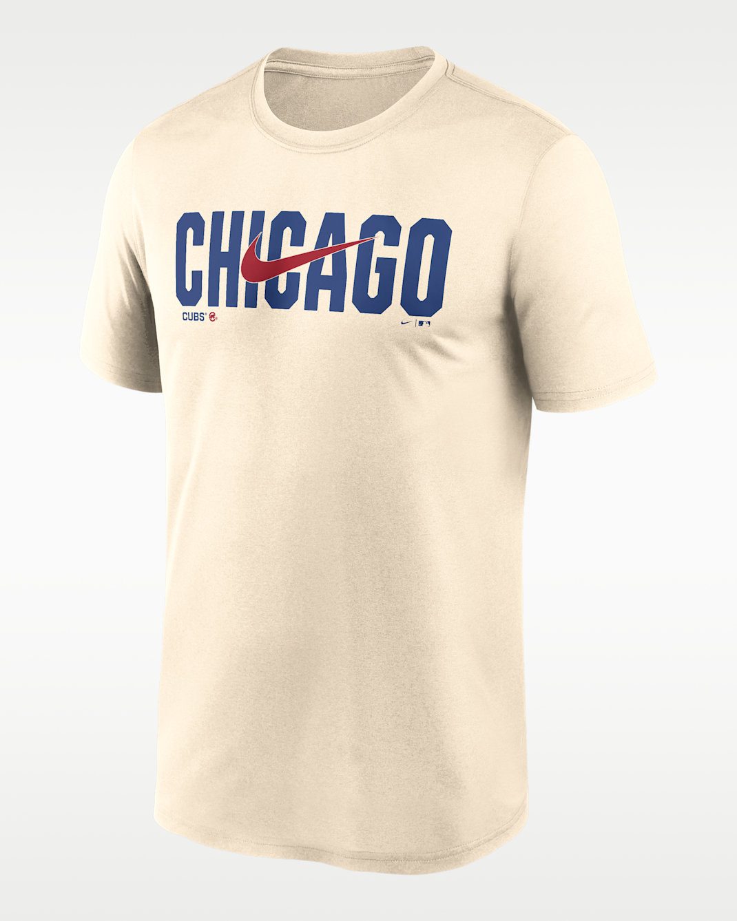 Chicago Cubs Swoosh Legend Men's Nike Dri-FIT MLB T-Shirt - Cream