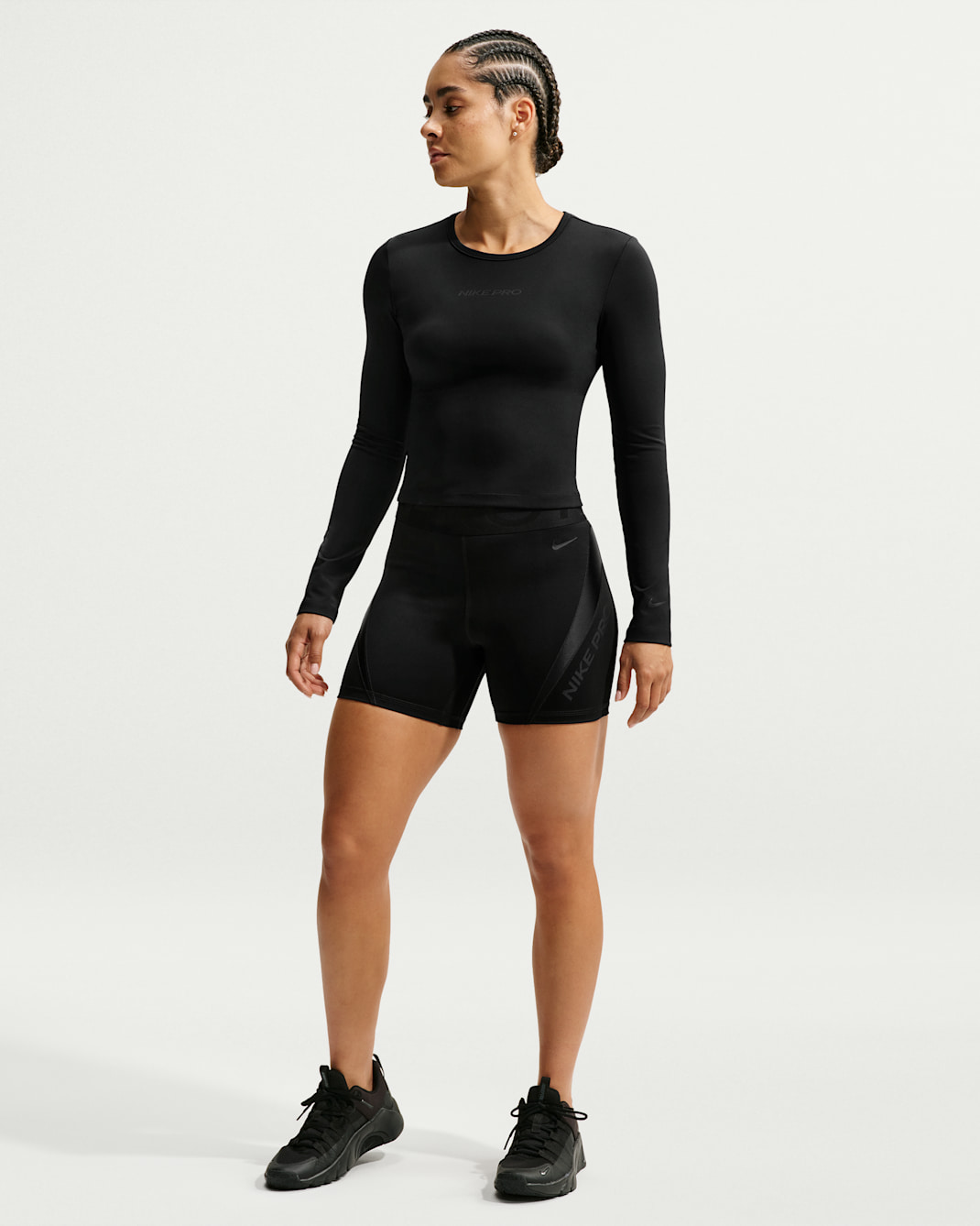 Nike Pro Sculpt Women's Dri-FIT High-Waisted 5" Shorts - Black/Black