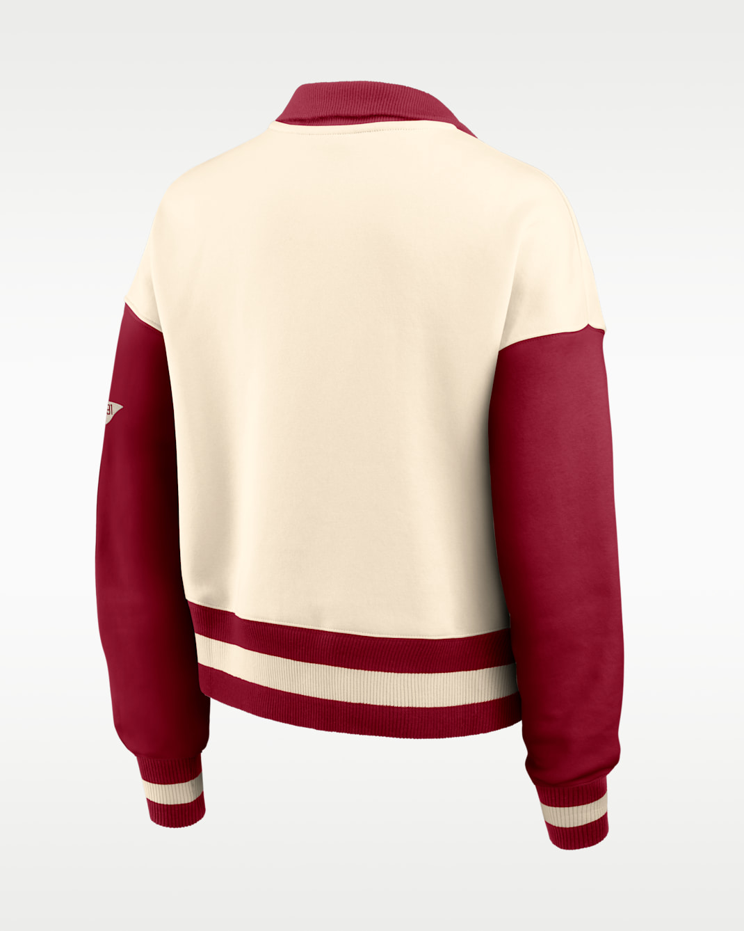 Stanford Legacy Women's Nike College Cropped Oversized 1/4-Zip Crew