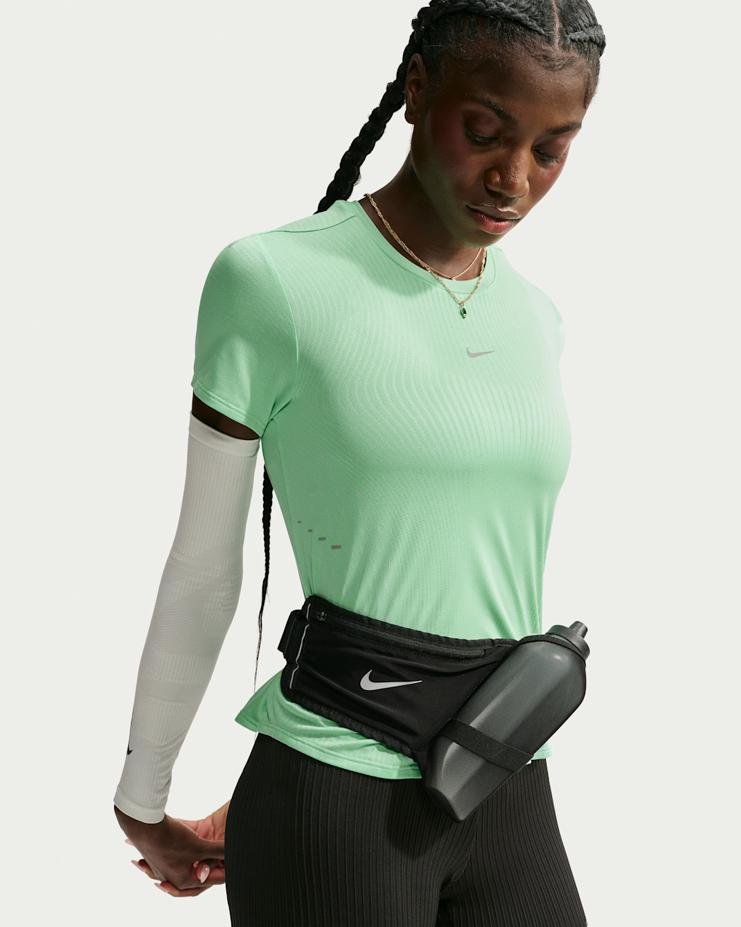 Nike Swift Women's Aero-FIT Short-Sleeve Running Top - Illusion Green/Aluminum