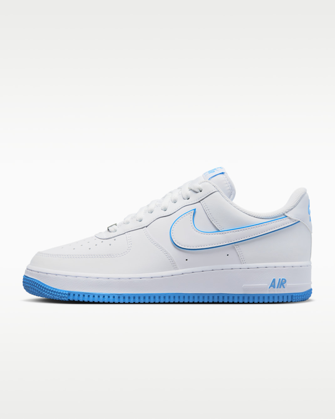 รองเท้าผู้ชาย Nike Air Force 1 '07 - ขาว/ขาว/University Blue