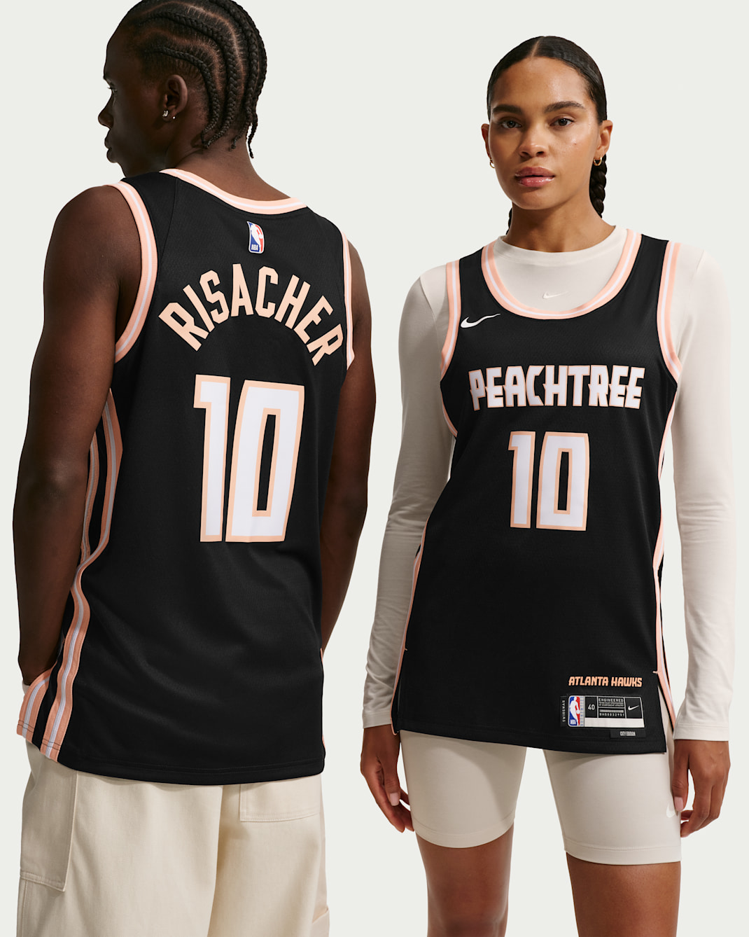 Zaccharie Risacher Atlanta Hawks City Edition Men's Nike NBA Swingman Jersey - Black