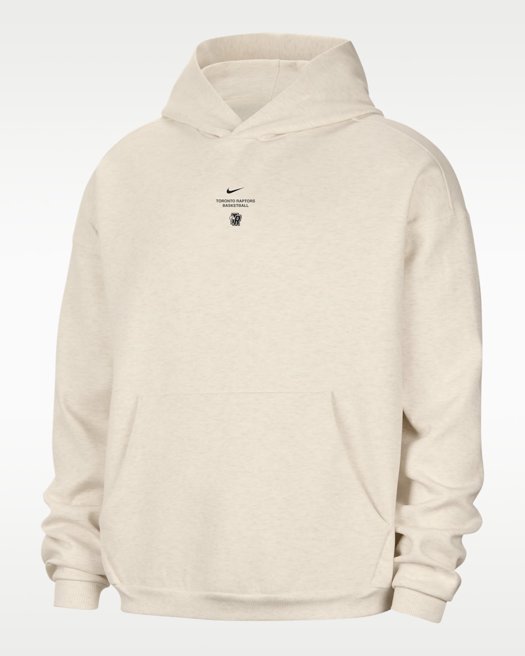 Toronto Raptors Standard Issue Men's Dri-FIT Basketball Hoodie - Pale Ivory/Heather/Black