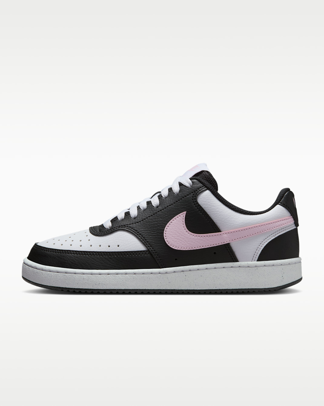 Nike Court Vision Low Next Nature Women's Shoes - Black/White/Pink Foam