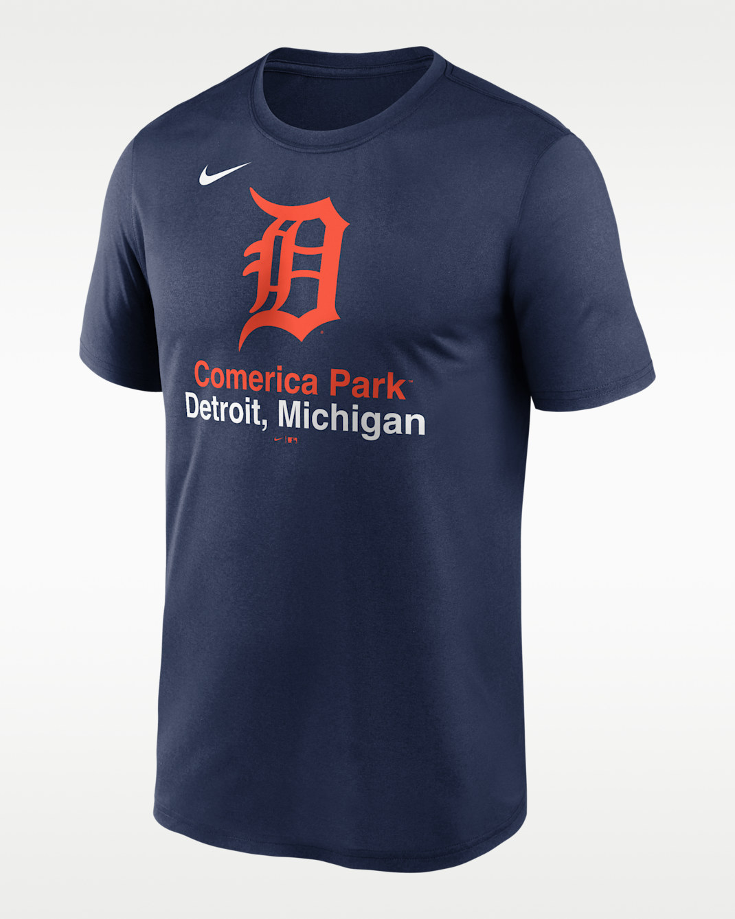Playera Nike Dri-FIT de la MLB para hombre Detroit Tigers Stadium Legend - Azul marino