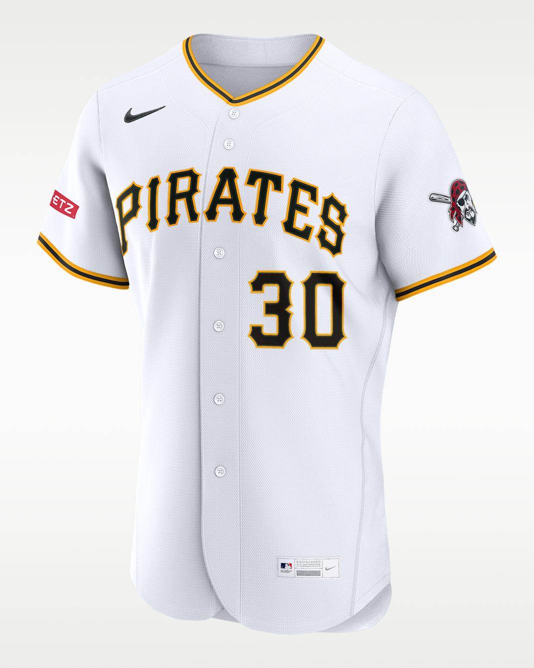 Jersey Nike de la MLB de la colección Authentic para hombre Paul Skenes, Pittsburgh Pirates - Blanco