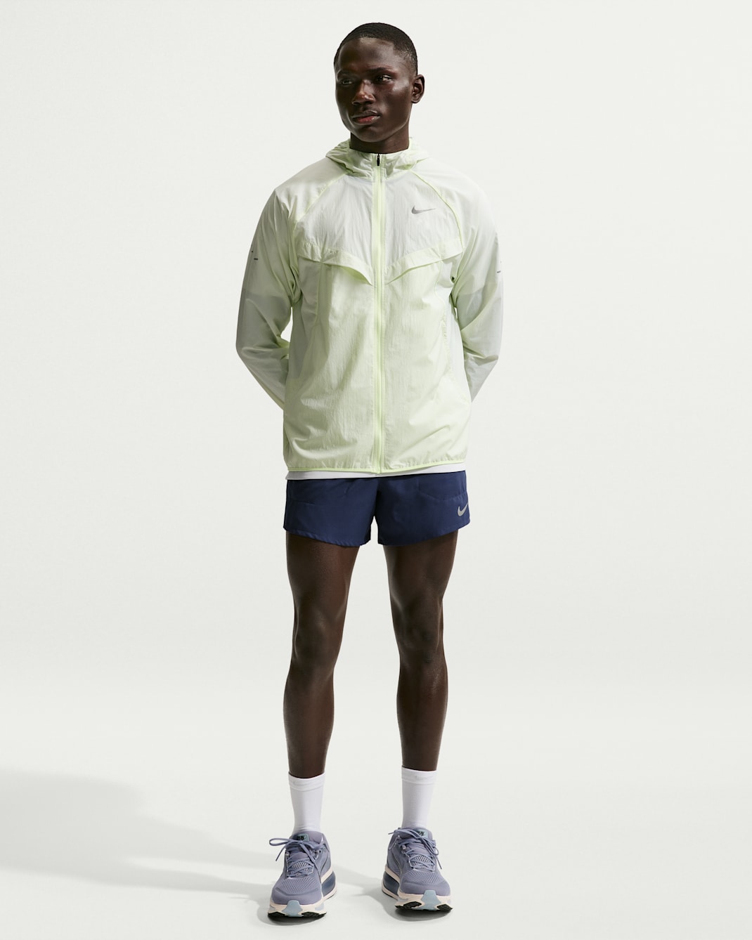 Nike Stride Dri-FIT løpeshorts med innershorts til herre (13 cm) - Midnight Navy