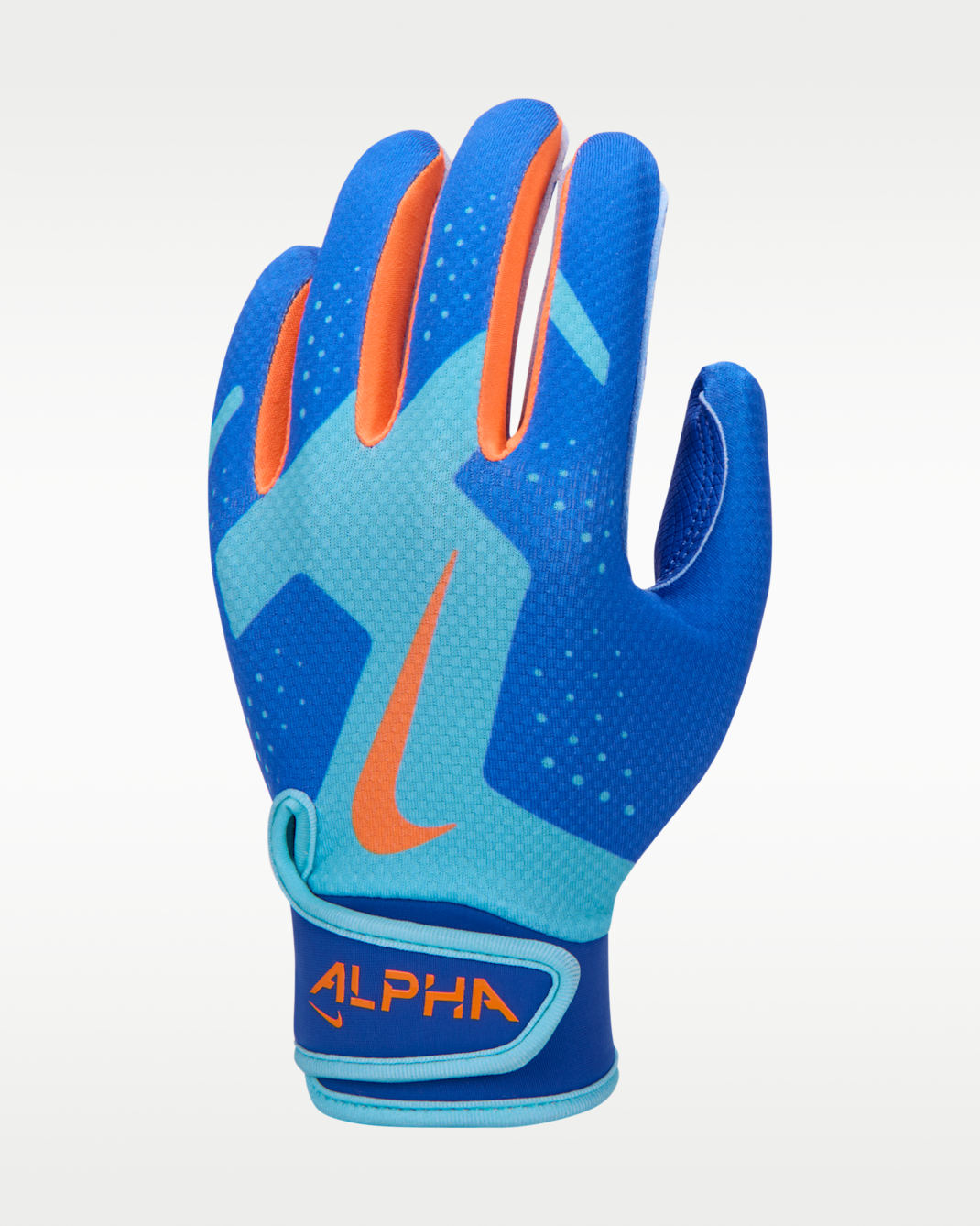 Nike Alpha 2.0 Kids' T-Ball Batting Gloves - Gamma Blue/Treasure Blue/Total Orange