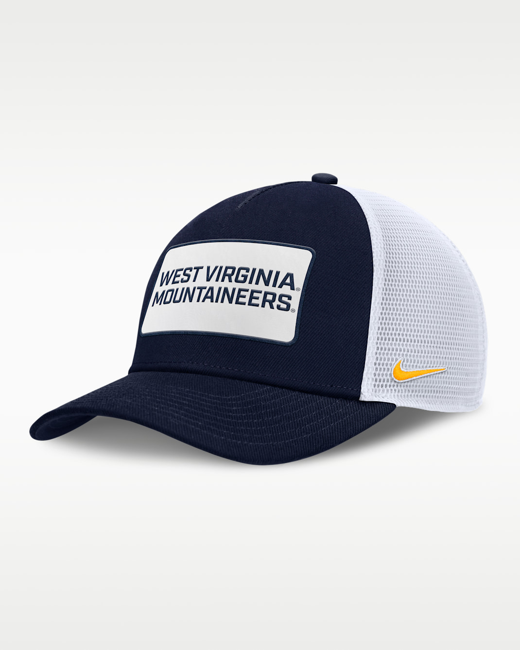 Gorra de rejilla universitaria Nike ajustable para hombre West Virginia On-Field Rise - Azul marino