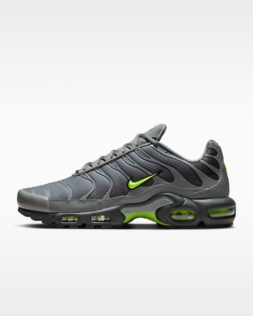 Nike Air Max Plus Men's Shoes - Smoke Grey/Dark Smoke Grey/Black/Volt