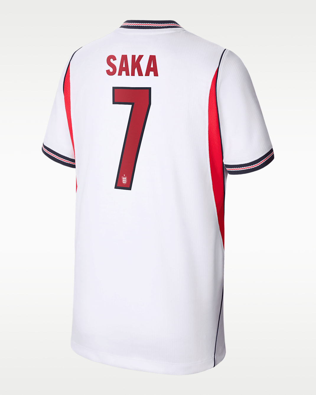 Bukayo Saka England National Team 2026 Stadium Home Big Kids' Nike Dri-FIT Soccer Jersey - White