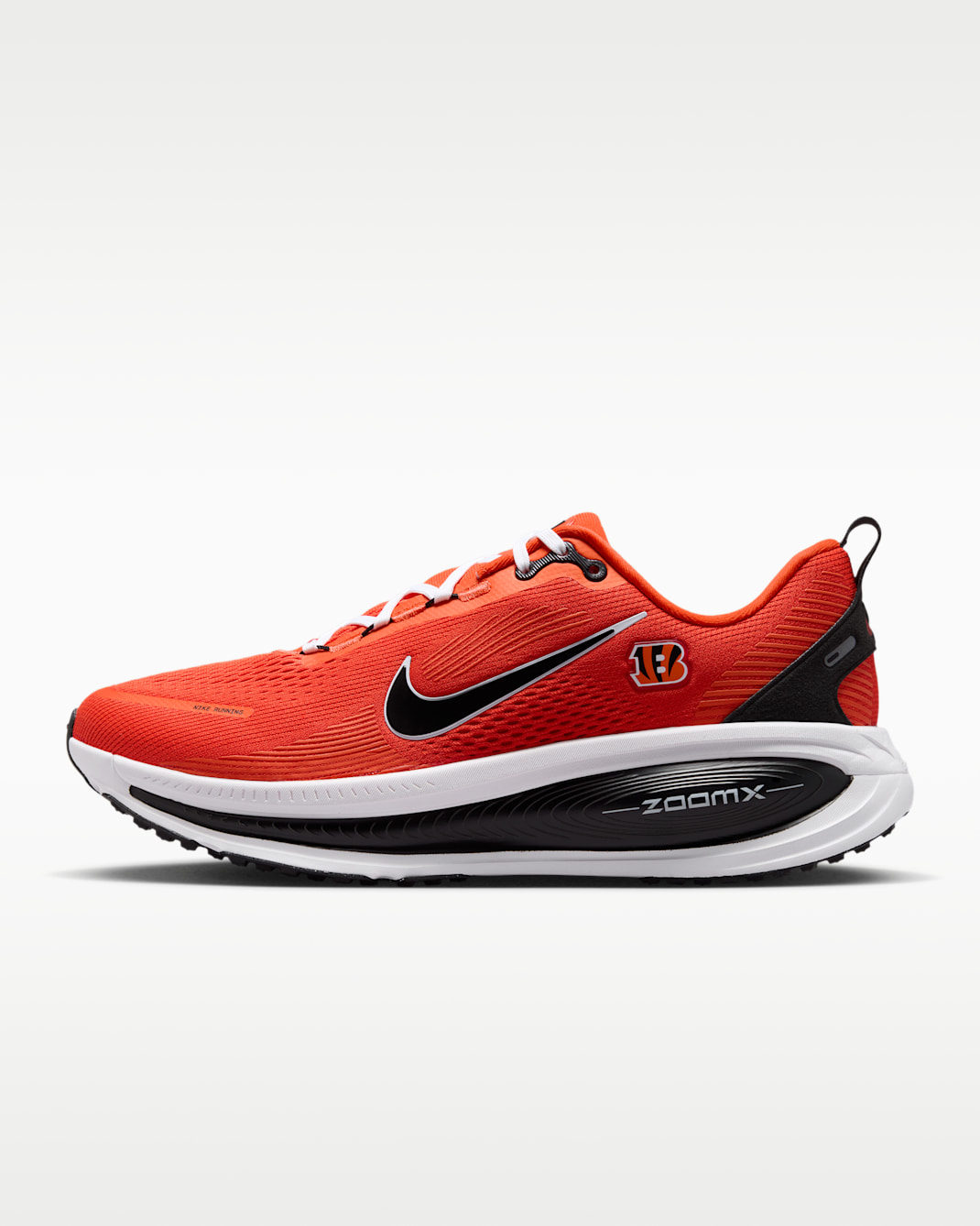 Nike Vomero 18 (Cincinnati Bengals) Men's NFL Road Running Shoes - University Orange/Black/White