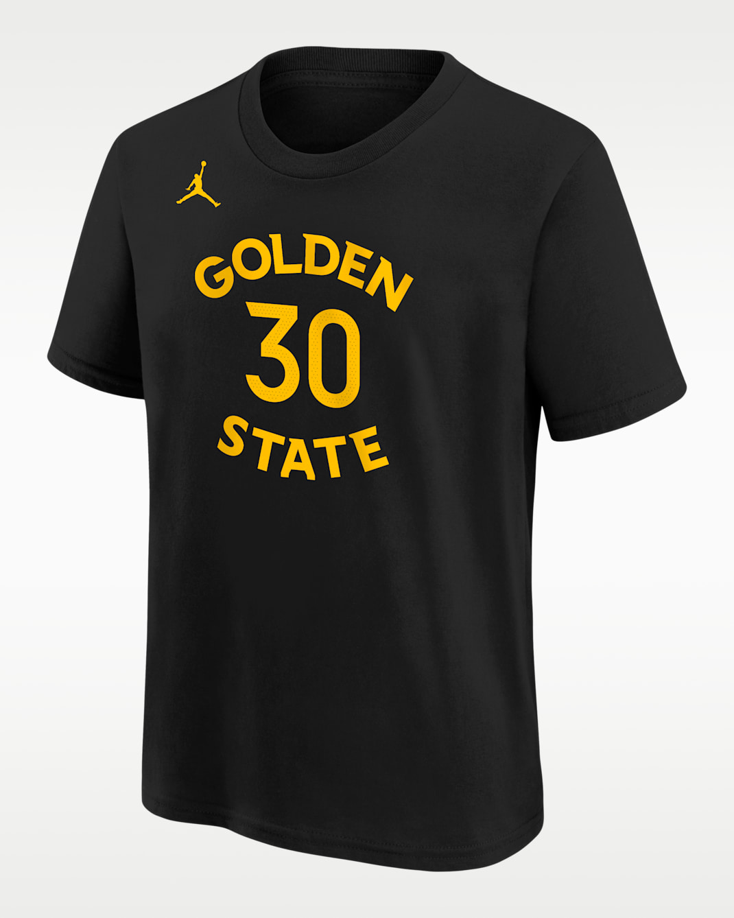 Playera de la NBA para niños talla grande Stephen Curry Golden State Warriors Statement Edition - Negro