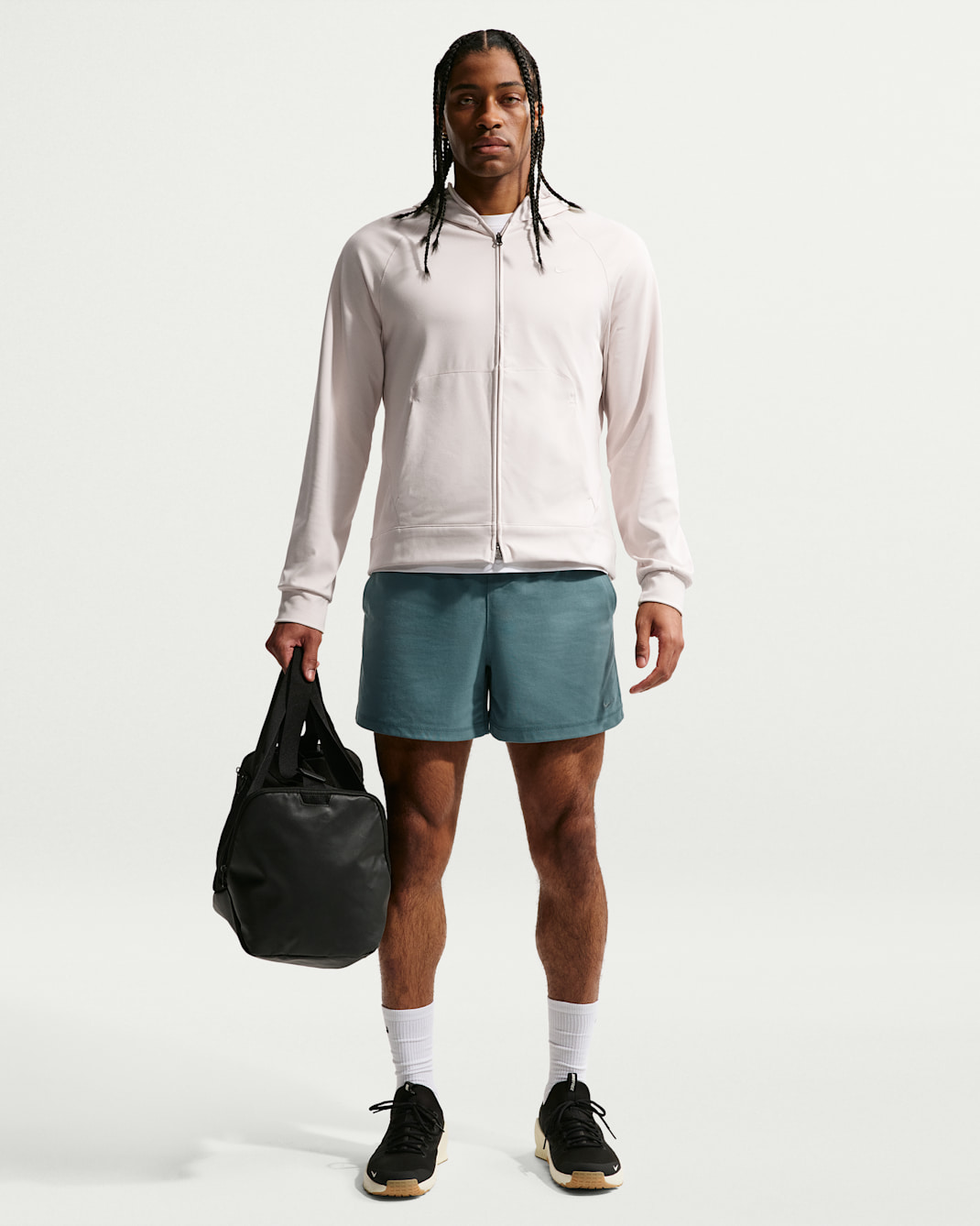 Nike N.A.C. Men's Dri-FIT 12.5cm (approx.) Knit Training Shorts - Mineral Slate/Pale Ivory/Mineral Slate