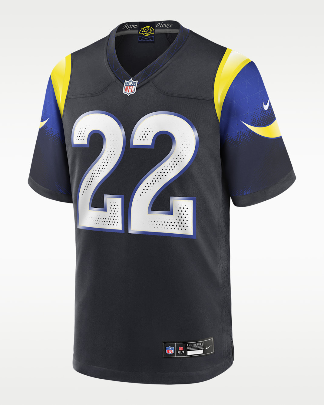 Blake Corum Los Angeles Rams Rivalries Collection Men’s Nike NFL Game Jersey - Navy
