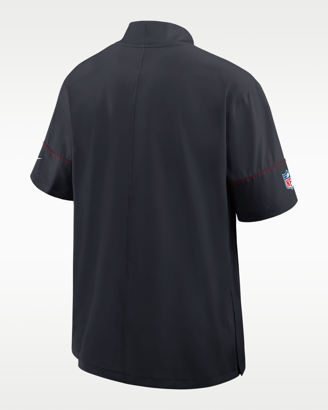 Houston Texans Sideline Coach Men's Nike NFL 1/2-Zip Short-Sleeve Hooded Jacket