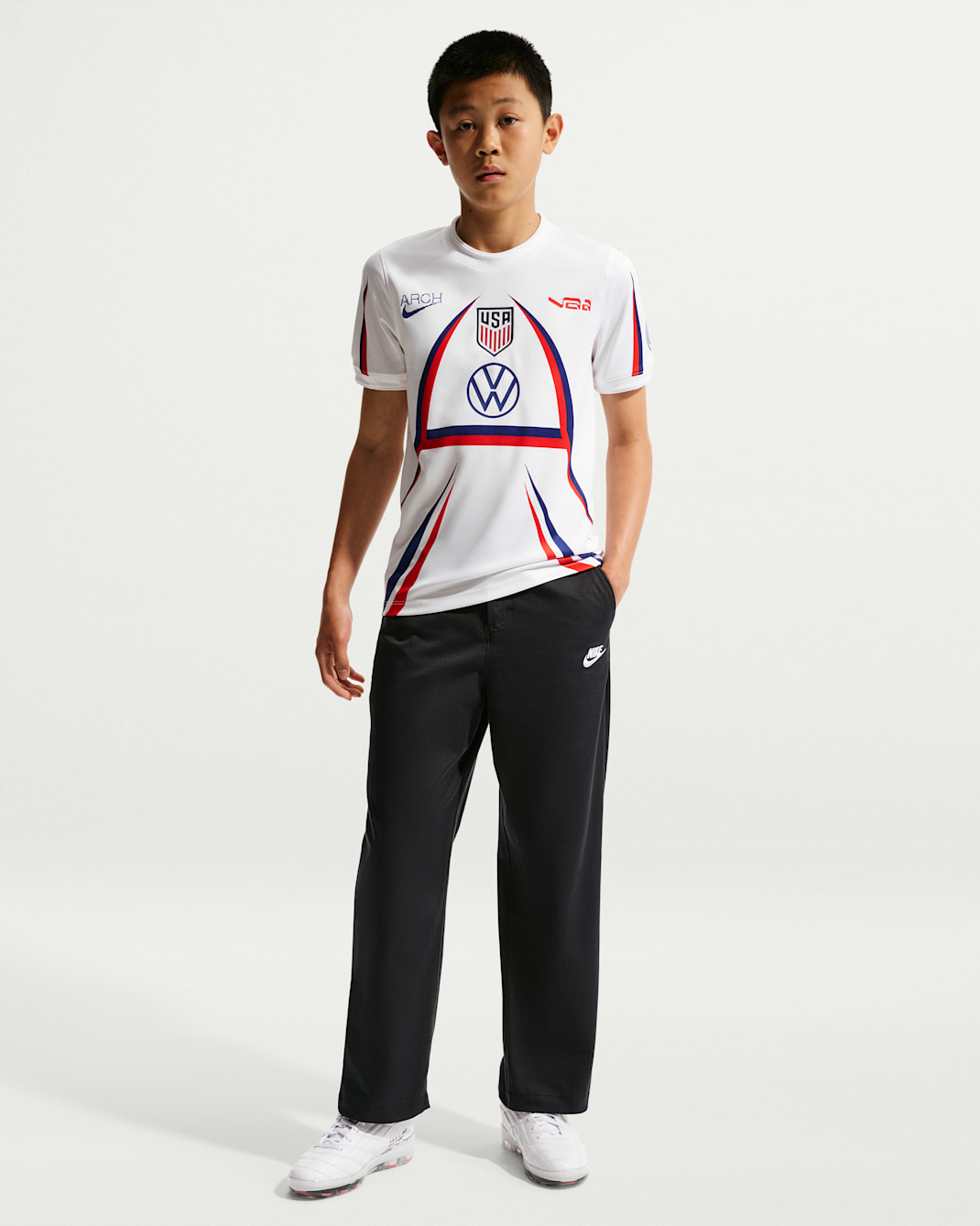 USA x V.A.A. Big Kids' Short-Sleeve Soccer Top