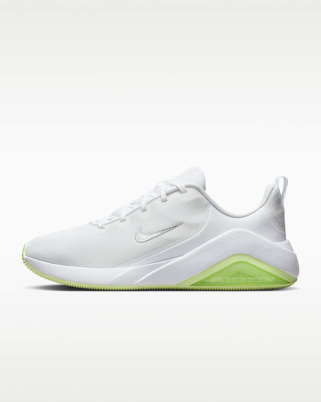 Nike Bella 7 女款健身訓練鞋 - 白色/Barely Volt/Metallic Silver