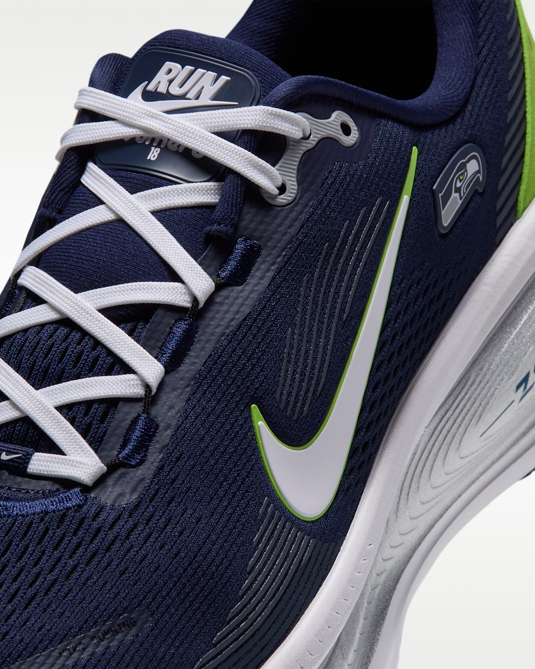 Nike Vomero 18 (Seattle Seahawks) Men's NFL Road Running Shoes