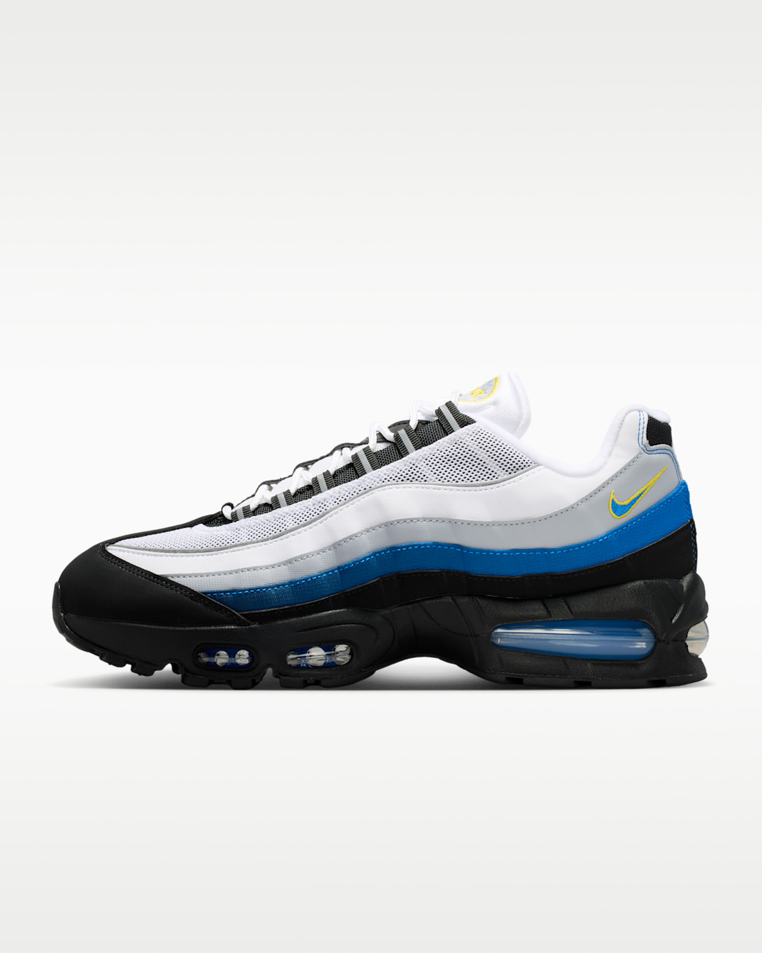 Nike Air Max 95 Big Bubble Men's Shoes - White/Black/Reflect Silver/Royal Blue