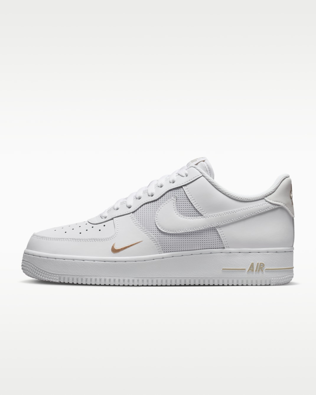 Nike Air Force 1 '07 LV8 Men's Shoes - White/Metallic Silver/Desert Khaki