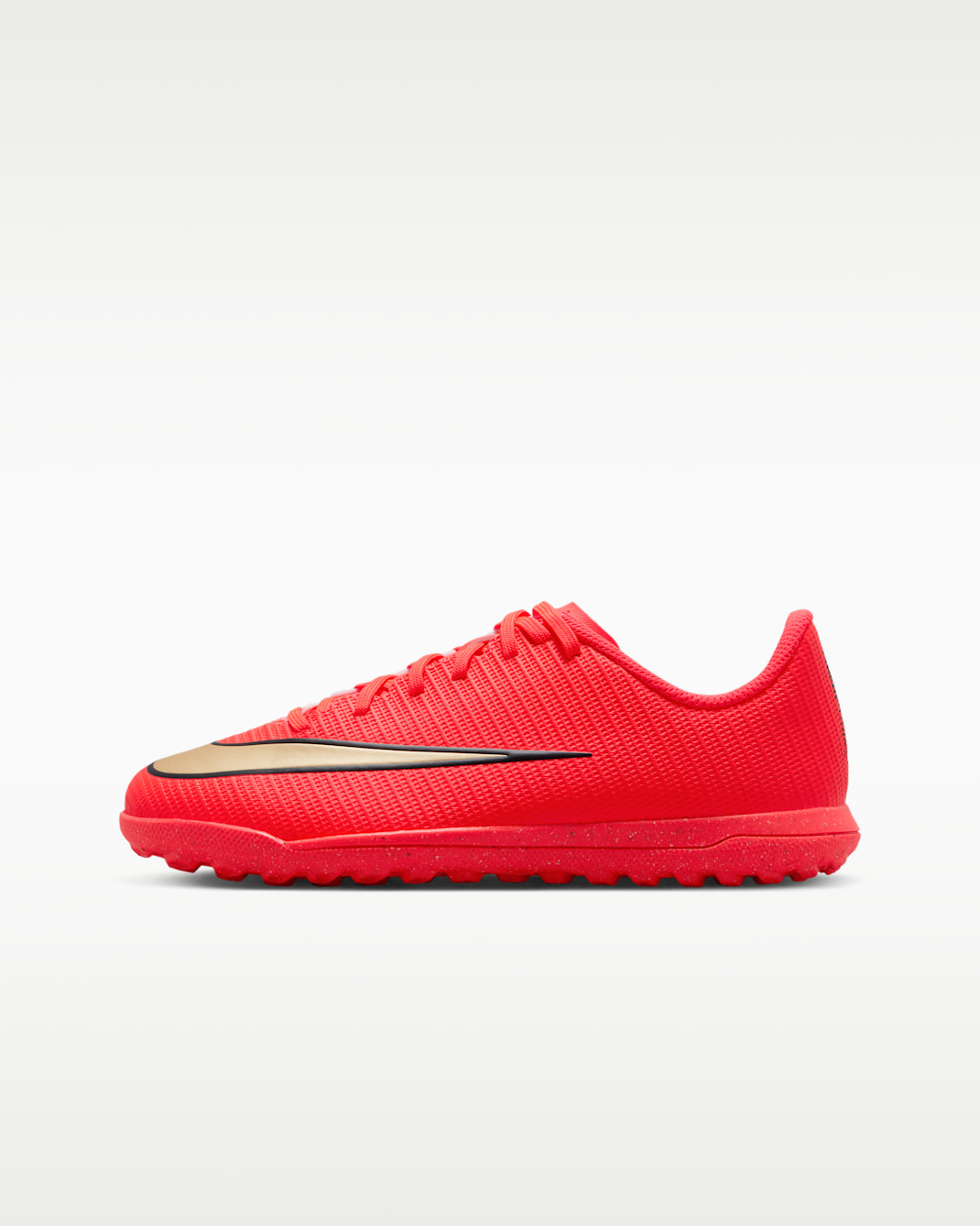 Nike Jr. Mercurial Vapor 17 Club Big Kids' Turf Low-Top Soccer Shoes - Bright Crimson/Blur