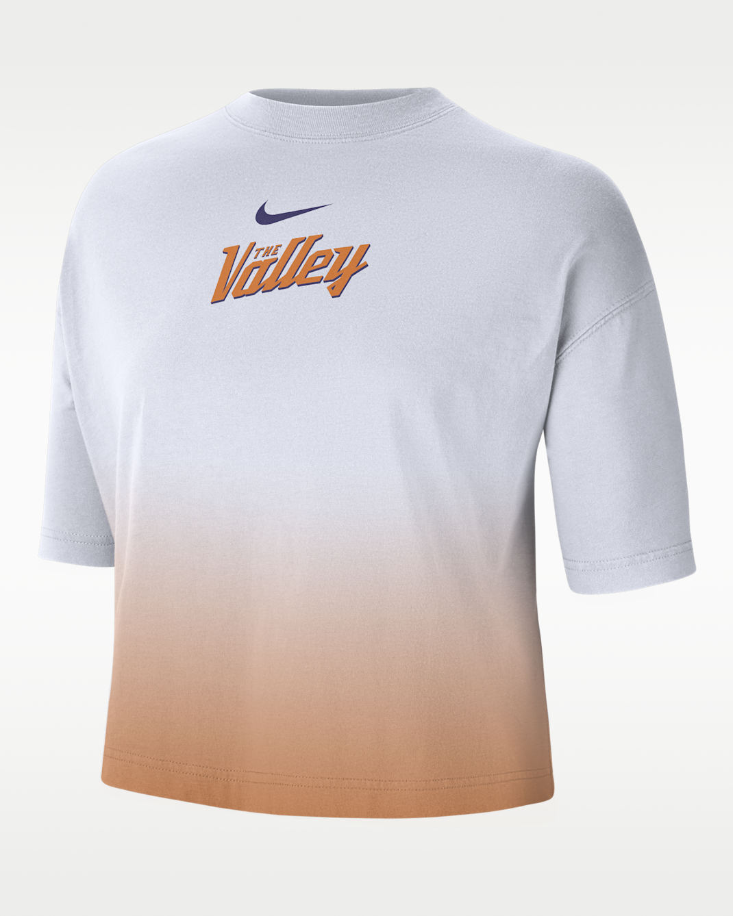 Playera de corte cuadrado Nike de la NBA para mujer Phoenix Suns Courtside City Edition Premium - Blanco