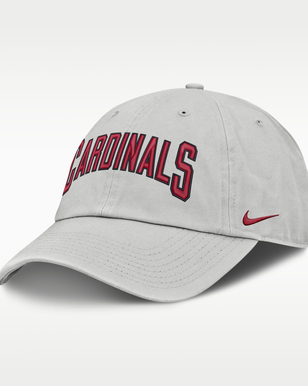 Arizona Cardinals Primetime Club Arched Men's Nike NFL Adjustable Hat - Grey