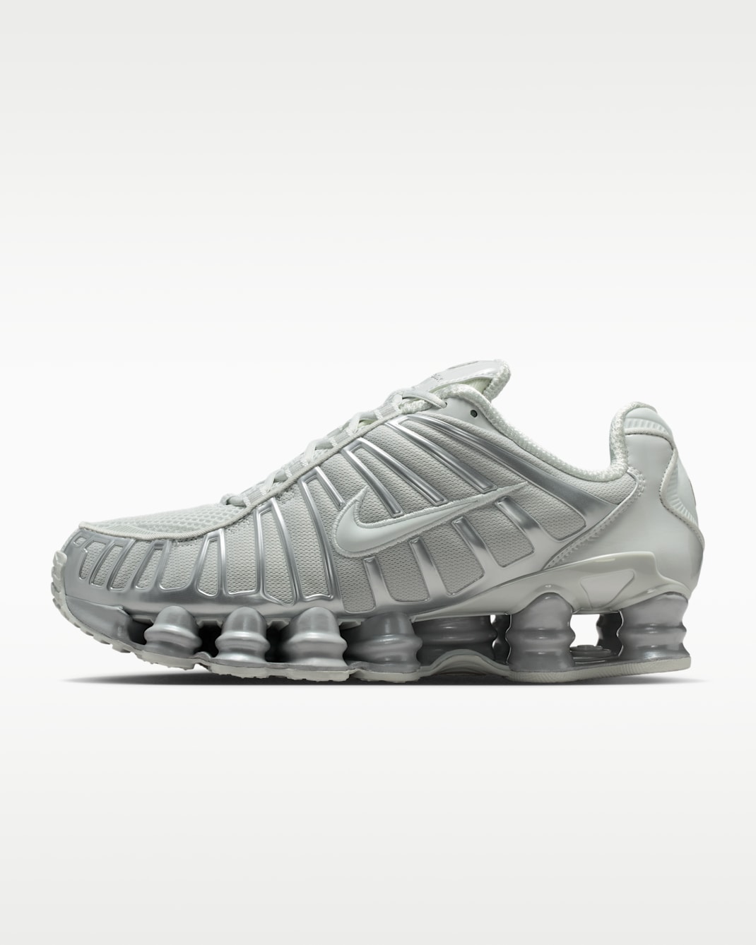 Nike Shox TL Women's Shoes with Reflective Design Accents - Photon Dust/Metallic Silver/Photon Dust