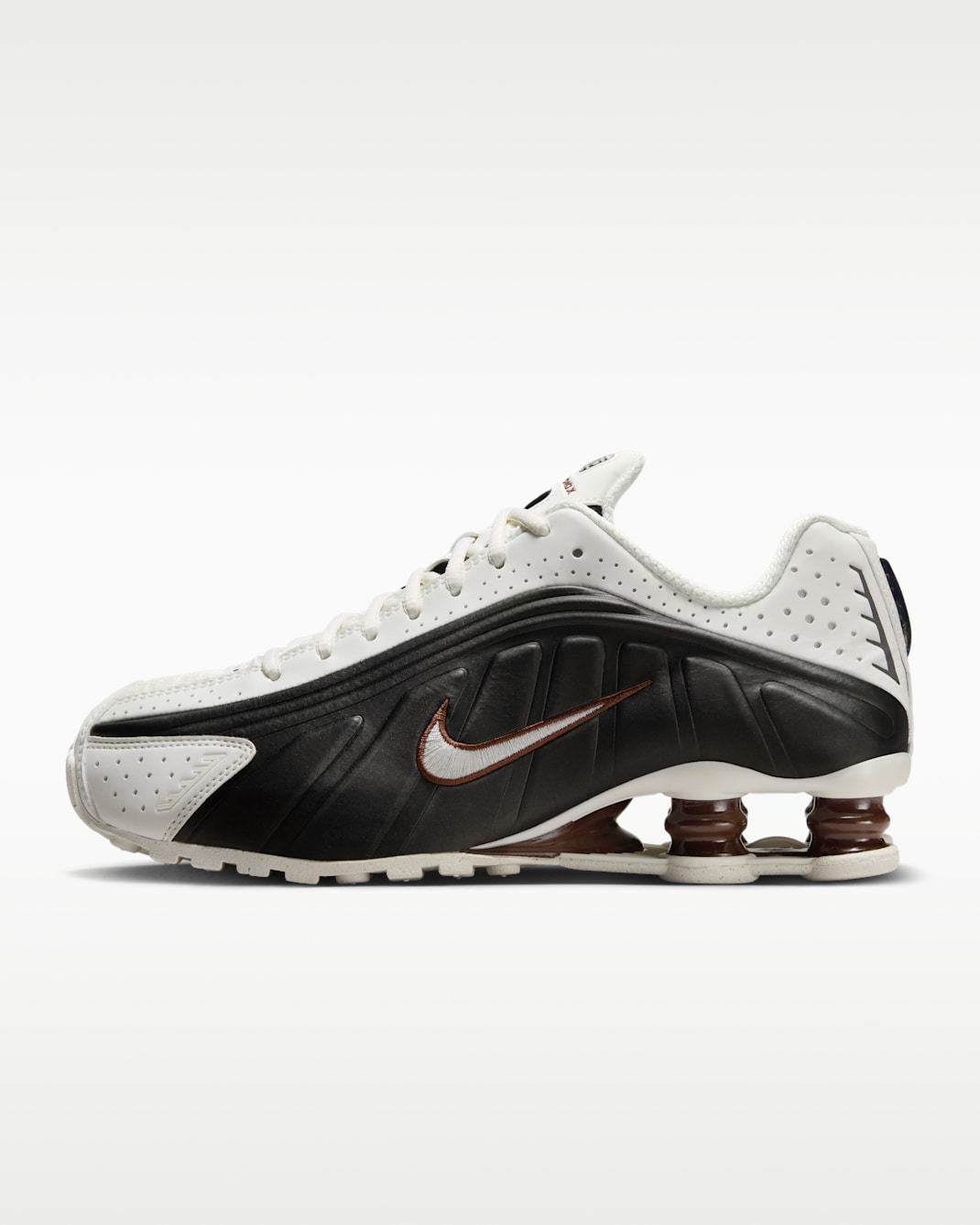 Nike Shox R4 Women's Shoes - Sail/Black/Fauna Brown/Sail