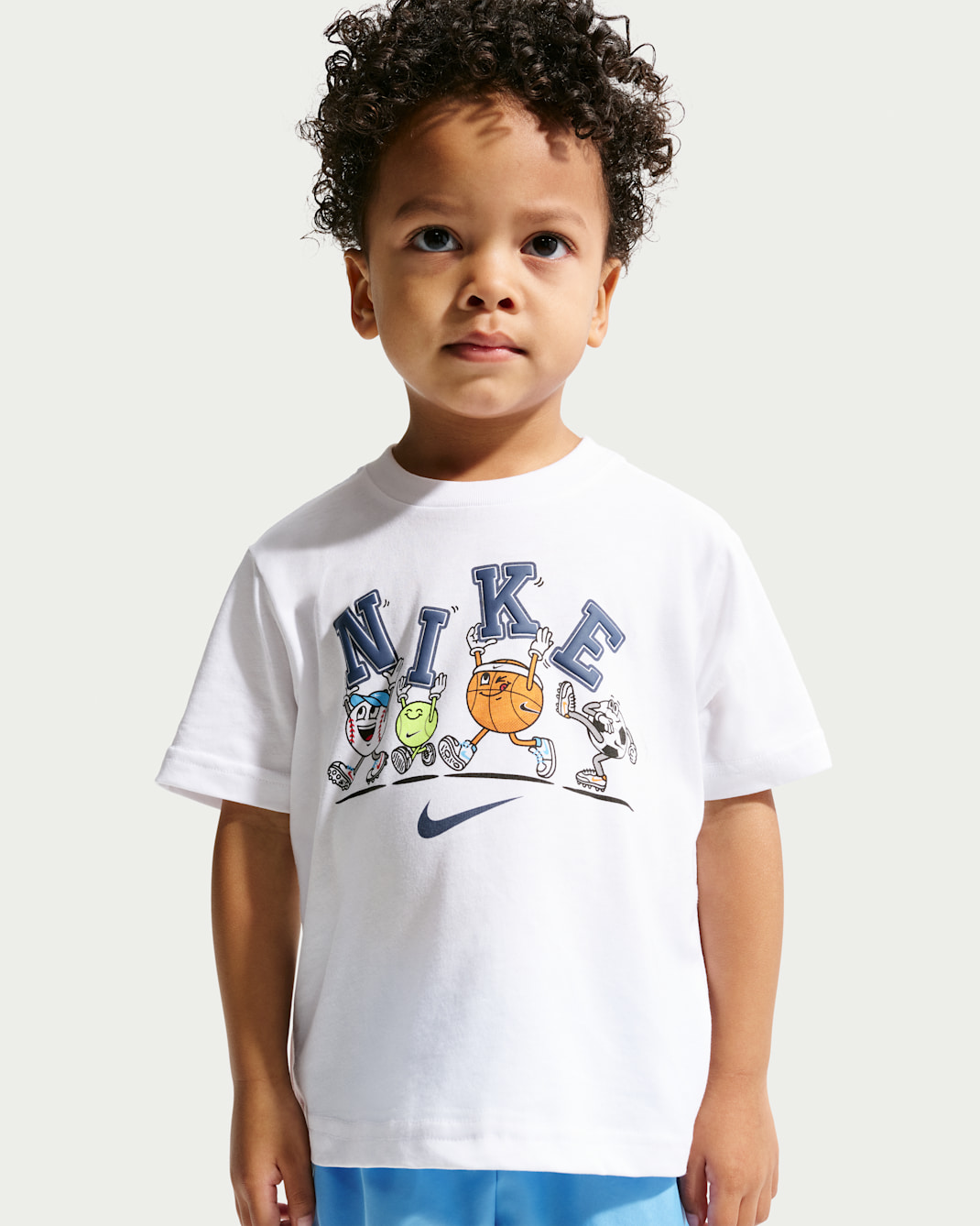 나이키 유아 멀티 스포츠 볼 티셔츠 - 화이트