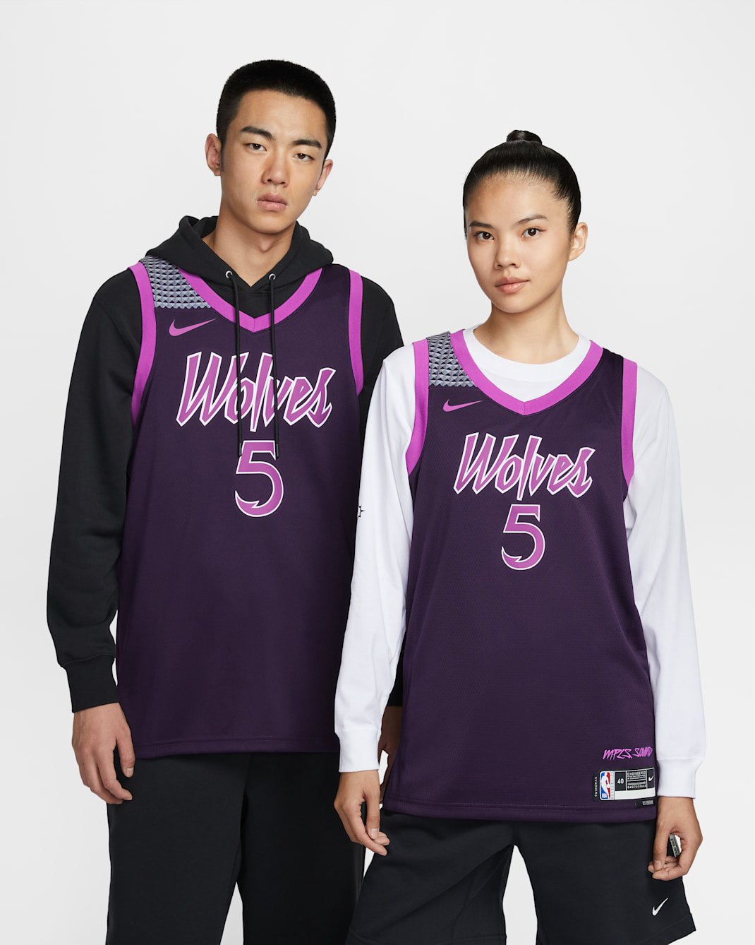 Jersey Nike de la NBA Swingman para hombre de Anthony Edwards de los Minnesota Timberwolves City Edition - Morado dinastía