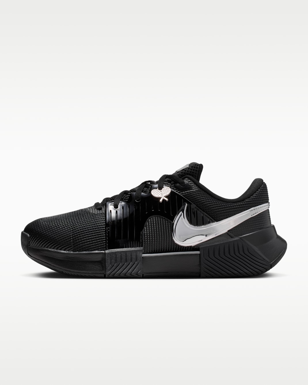 Nike GP Challenge 1.5 "Naomi Osaka" Women's Hard Court Tennis Shoes - Black/Metallic Silver