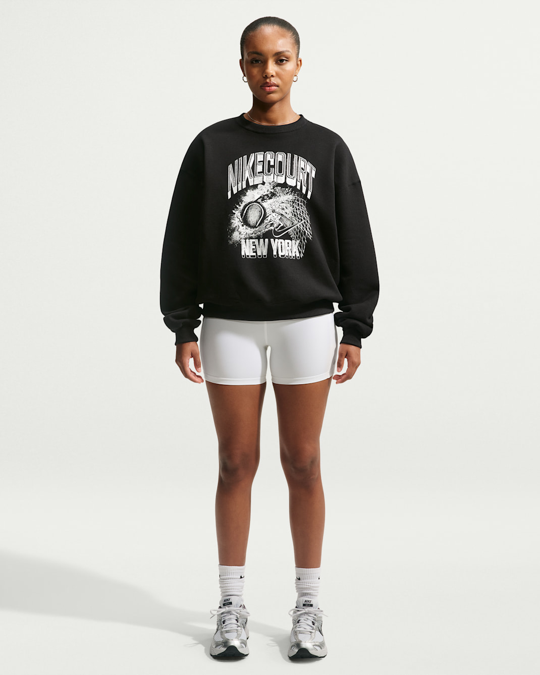 Nike Studio Fleece Medium Weight Women's Oversized Graphic Crew
