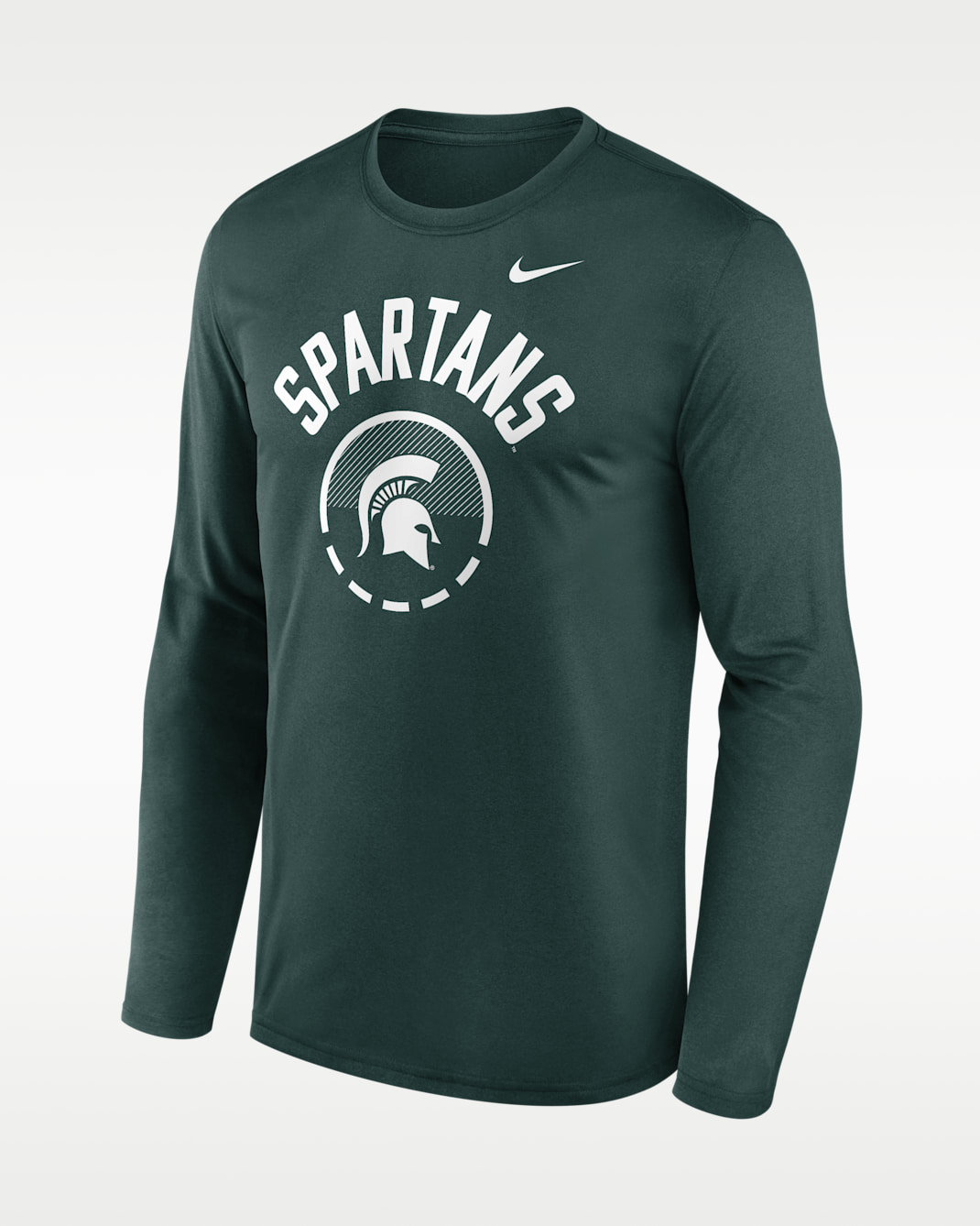 Michigan State Courtside Men's Nike Dri-FIT College Long-Sleeve T-Shirt - Green