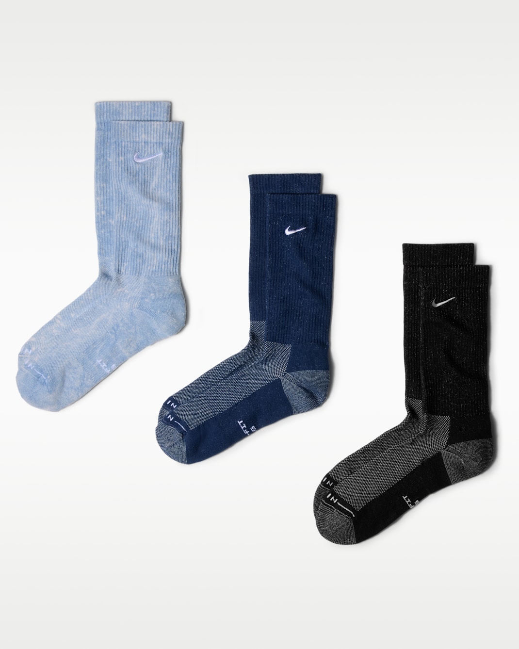 Nike Everyday Elevated Crew Socks (3 Pairs) - Multi-Colour