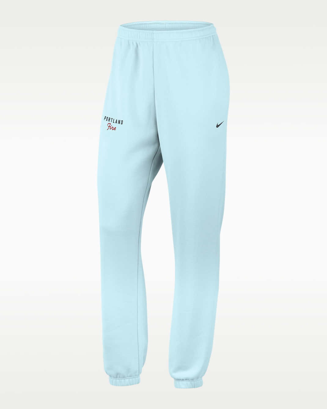 Portland Fire Women's French Terry Standard Cuffed Pants - Glacier Blue/Black/Black