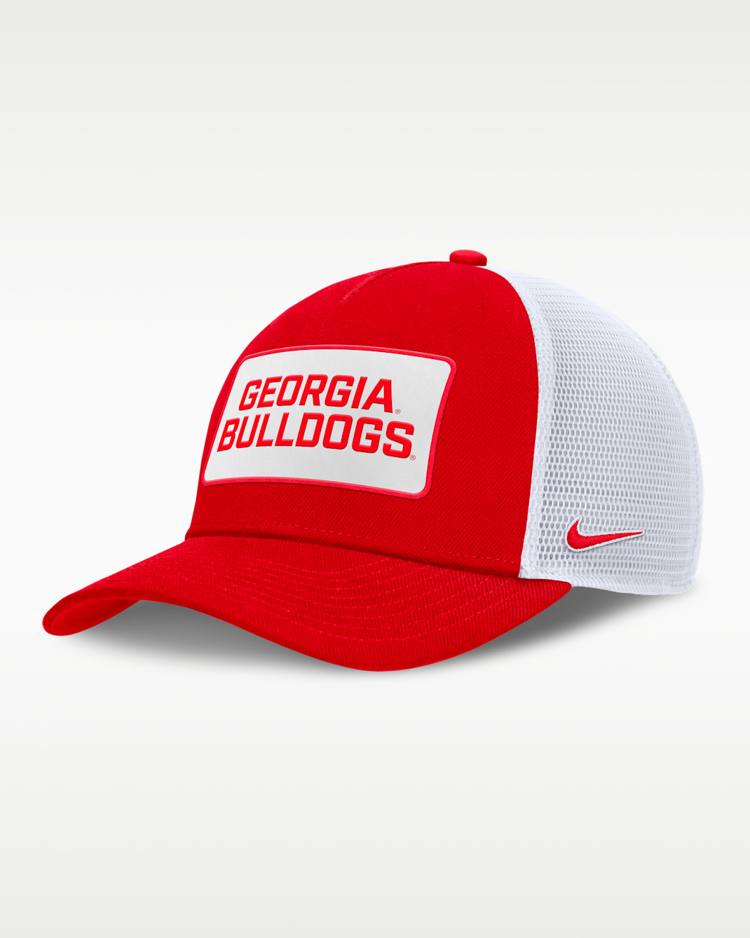 Georgia On-Field Rise Men's Nike College Trucker Adjustable Hat - University Red