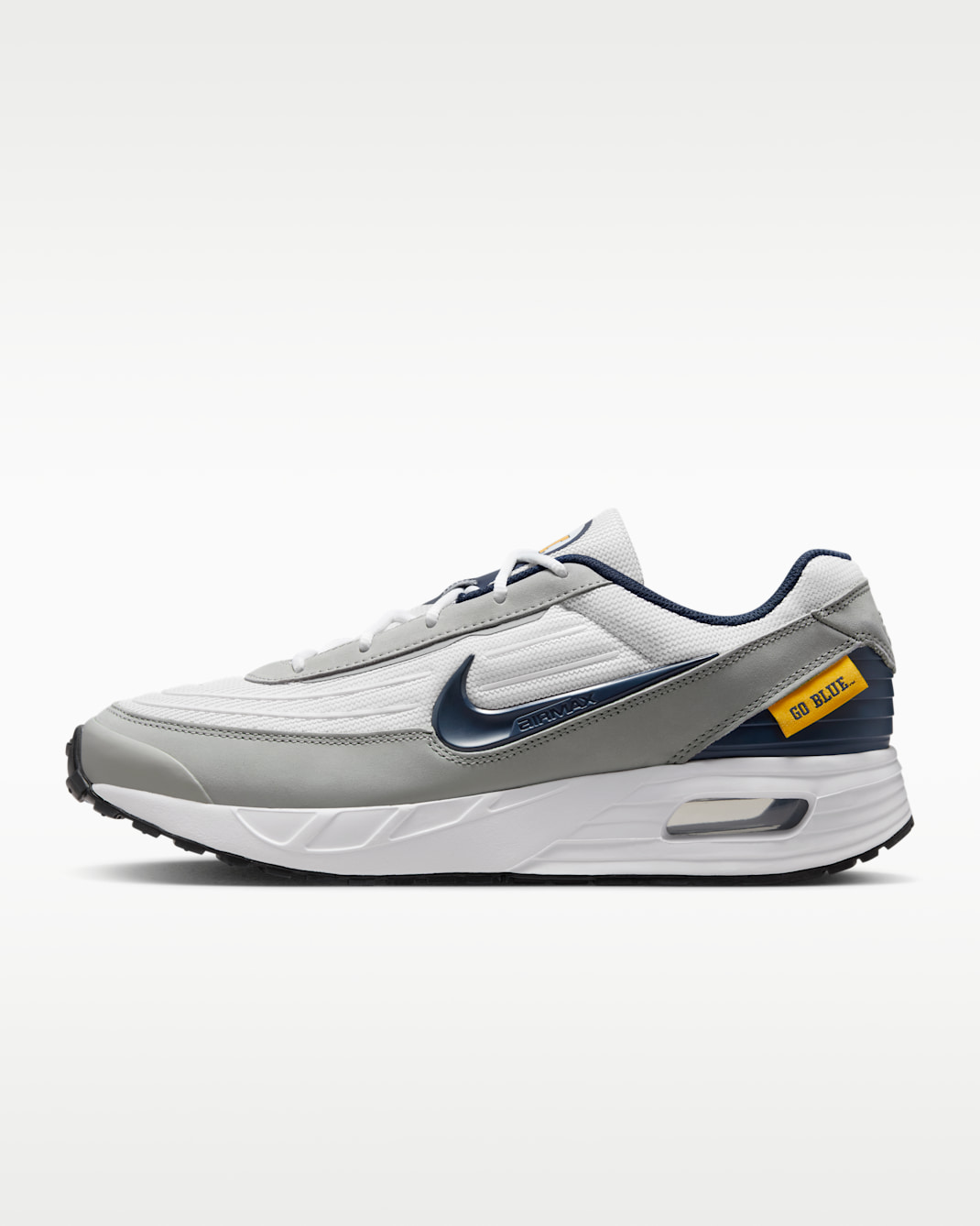 Tenis para hombre Nike College Air Max Verse (Michigan) - Blanco/Gris humo claro/Azul marino universitario