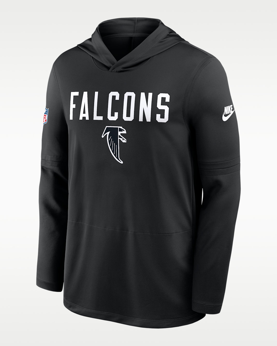 Atlanta Falcons Pass Accuracy Men's Nike Dri-FIT NFL Long-Sleeve Hooded Top - Black