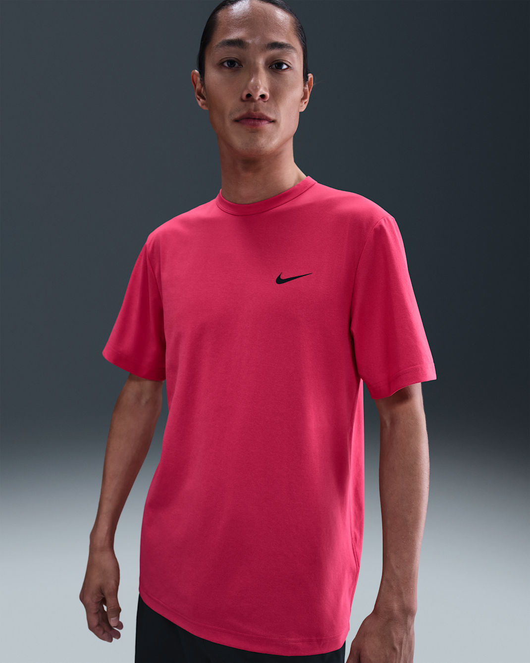 Nike Dri-FIT UV Hyverse Men's Short-Sleeve Fitness Top - Rush Pink/Black