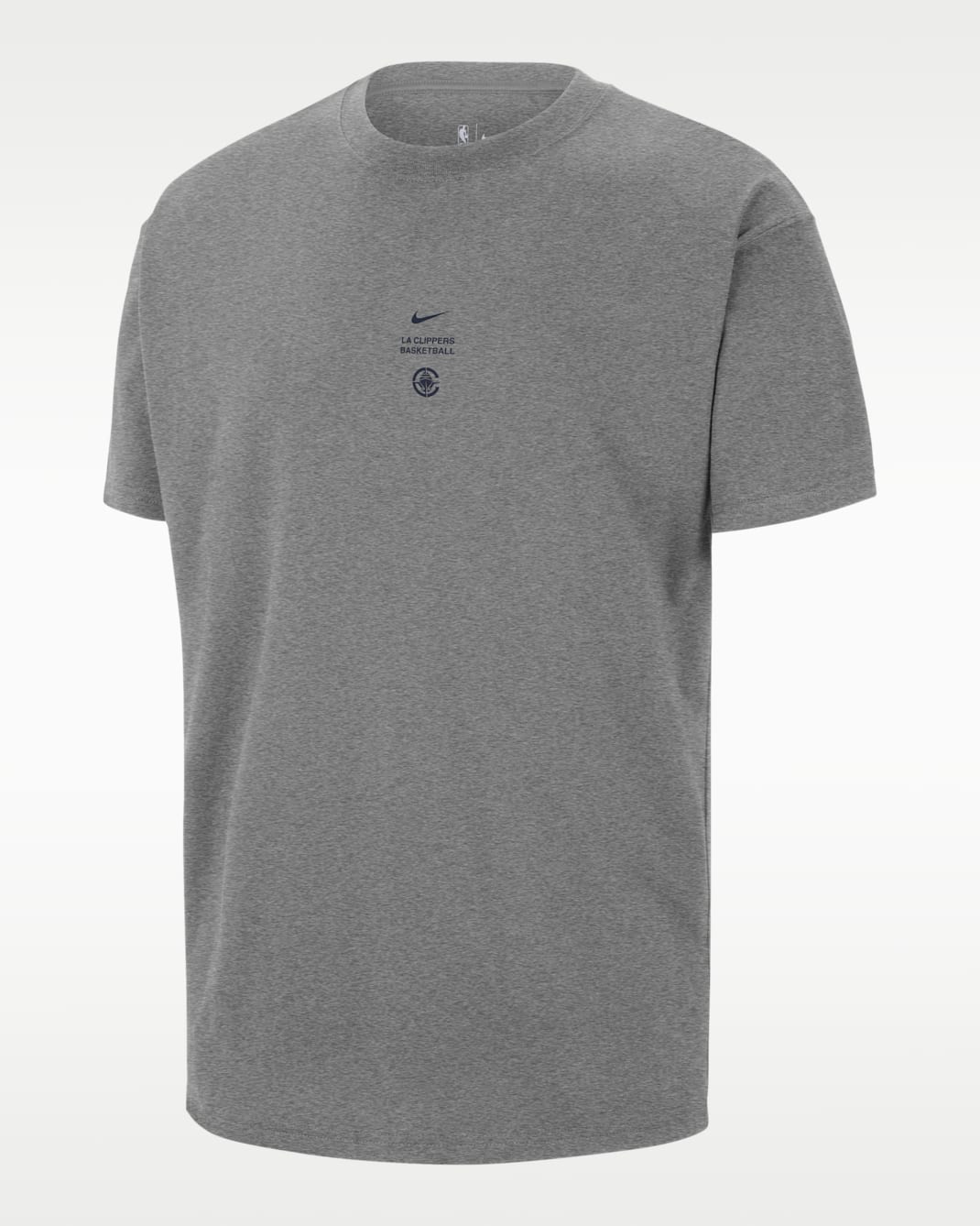 Playera Nike NBA para hombre LA Clippers - Gris oscuro jaspeado